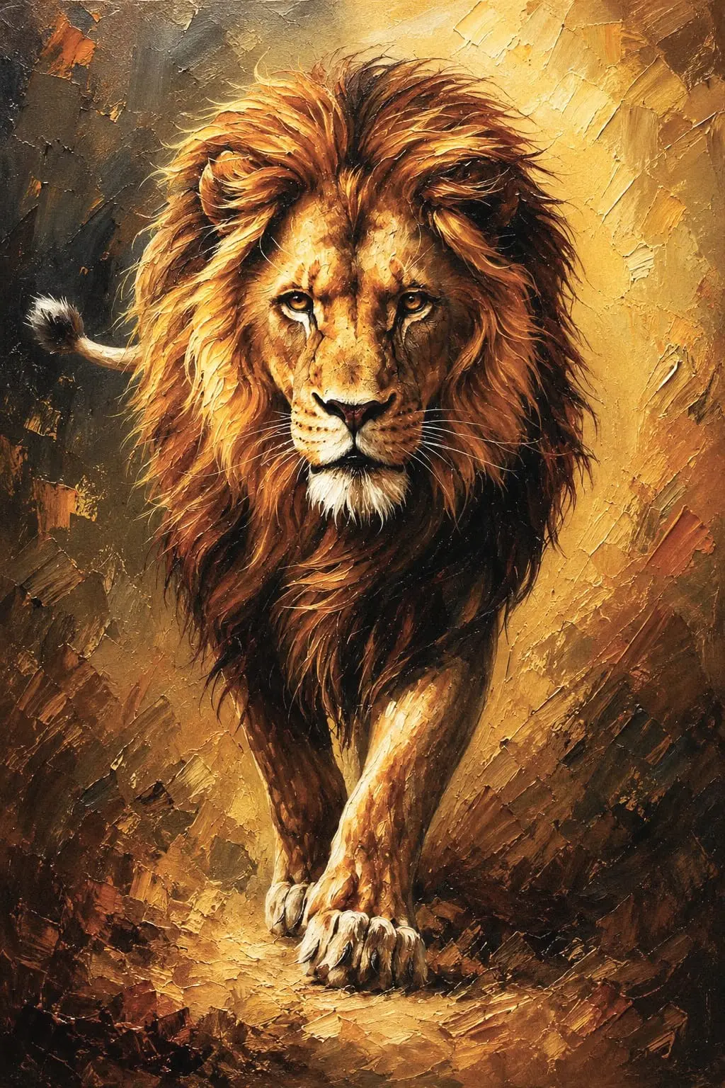 the majestic lion — vintage canvas wall art the majestic lion — vintage canvas wall art