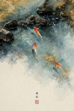 Golden Koi Serenity